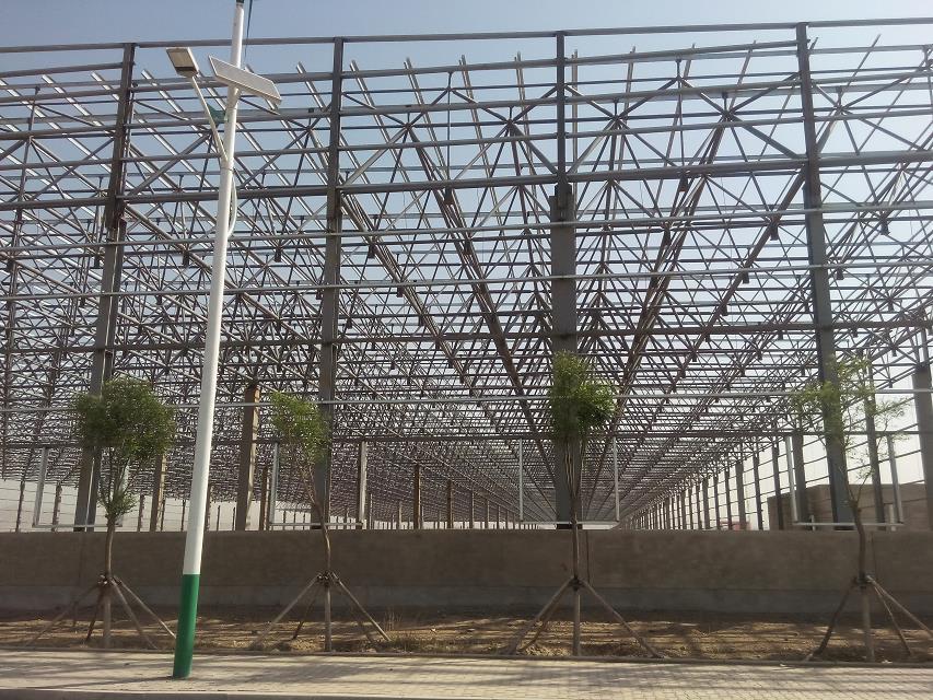 石狮汽车工业厂房网架